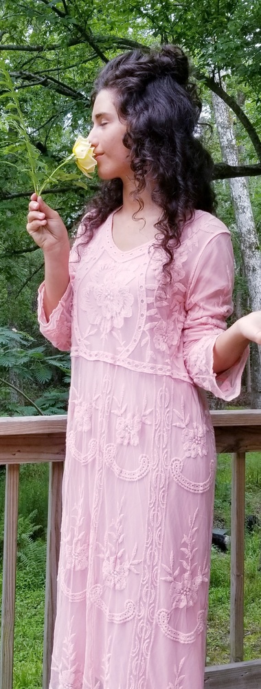 Orange creek S salmon vintage dress